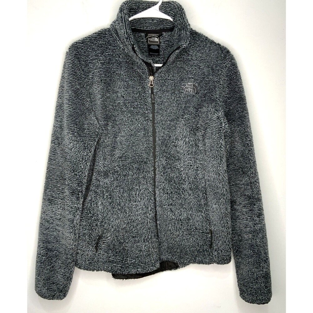 The North Face Women's Teddy Fleece Jacket Fuzzy Gray Size Medium